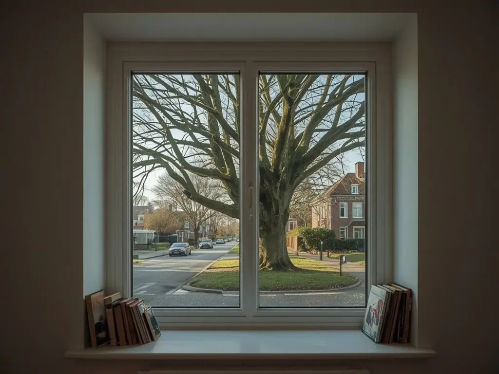 Interieur woning Haaksbergen met tuinzicht door groot glasvlak in kunststof schuifpui