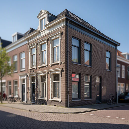 Witte kunststof kozijnen met HR++ glas in een rijtjeshuis uit de jaren zestig in Enschede
